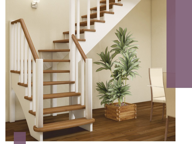 Г-образные лестницы под ключ в Новоуральске — изготовление и монтаж