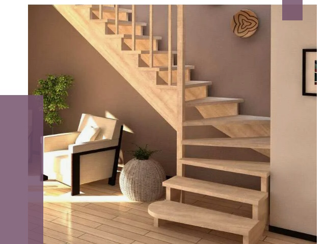 Изготовление Г-образных лестниц в Новоуральске от 18885 руб. 