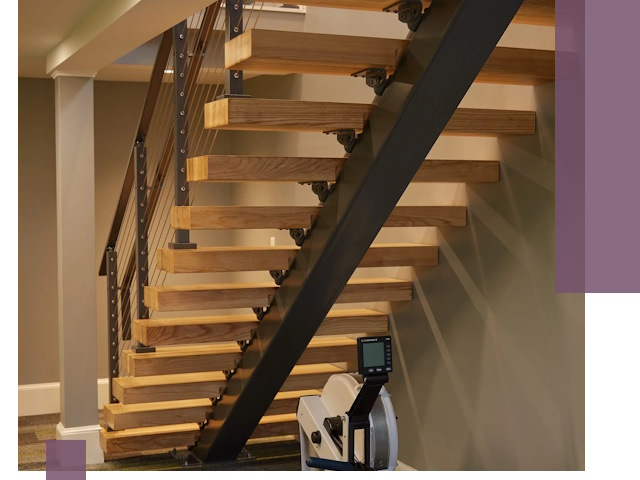 Лестницы на монокосоурах под ключ в Новоуральске - изготовление и монтаж