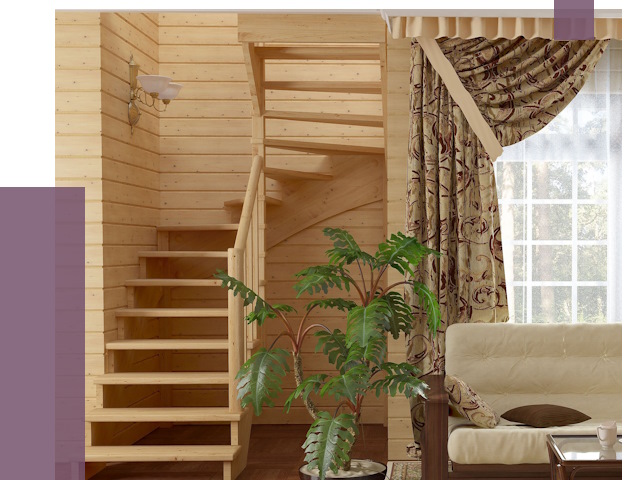 Лестницы для дачи в Новоуральске от 75794 руб.  | ПРОЛЁТ-Нву