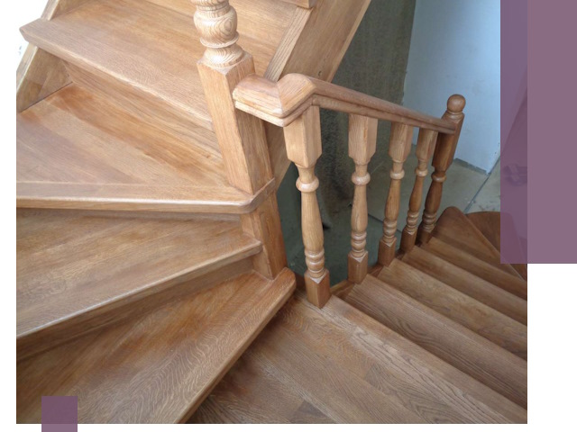 Дубовые лестницы под ключ в Новоуральске: изготовление и монтаж