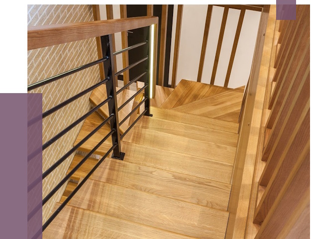 Лестницы из ясеня в Новоуральске под ключ от 10004 руб. 