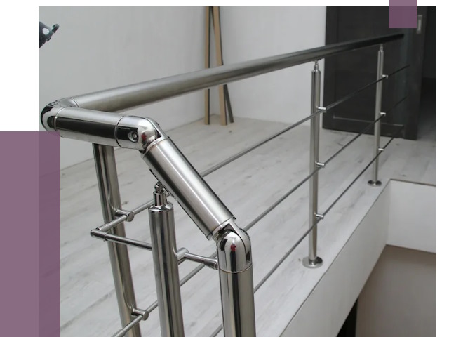 Перила из нержавеющей стали в Новоуральске от 8983 руб. под ключ | ПРОЛЁТ-Нву