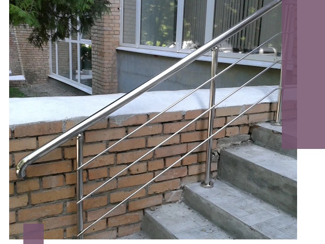 Перила из нержавеющей стали высокого качества в Новоуральске