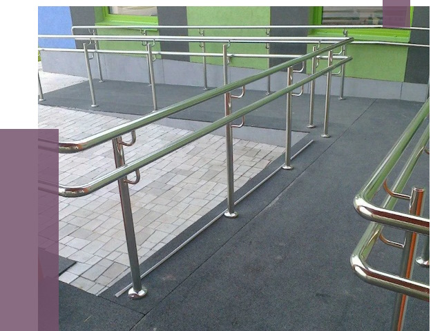 Ограждения пандусов в Новоуральске от 4338 руб. монтаж | ПРОЛЁТ-Нву