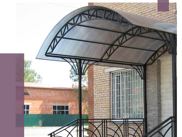 Металлические навесы и козырьки в Новоуральске от 12760 руб.