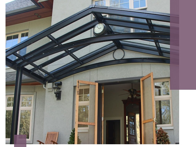 Изготовление и монтаж навесов и козырьков в Новоуральске