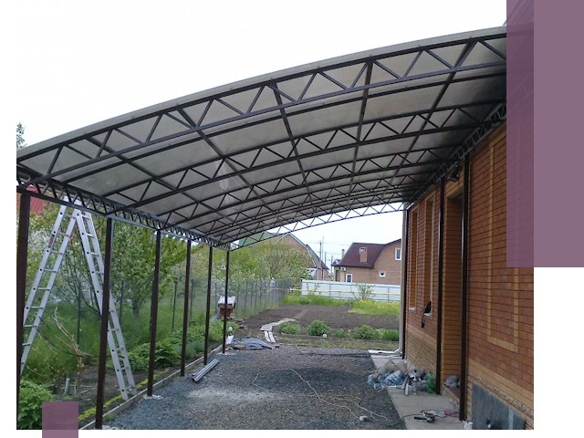 Профессиональный монтаж навесов под ключ в Новоуральске