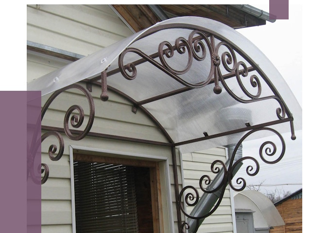 Изготовление козырьков в Новоуральске от 7350 руб. — заказать | ПРОЛЁТ-Нву