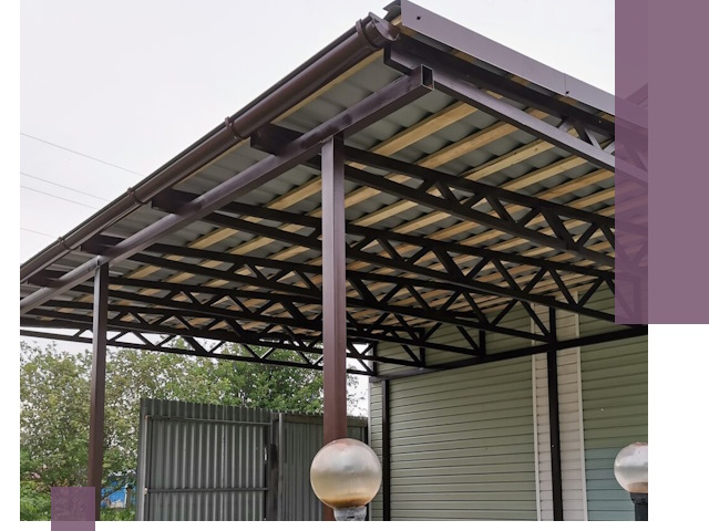 Навесы под ключ в Новоуральске: изготовление, монтаж и гарантия