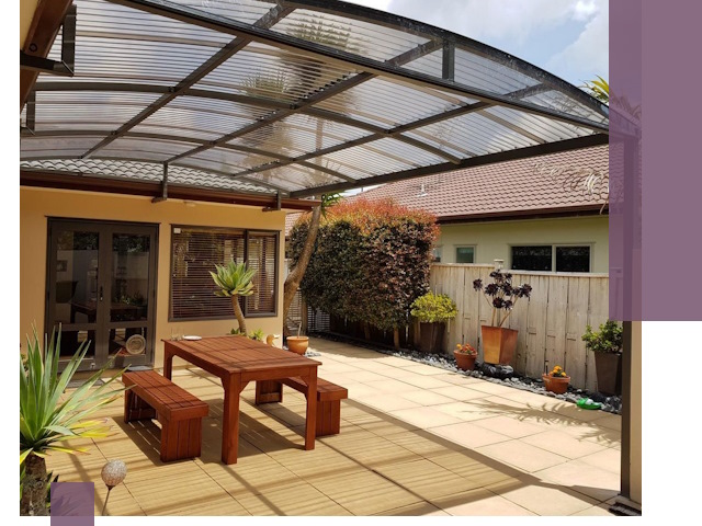 Навесы во двор под ключ в Новоуральске — изготовление и монтаж