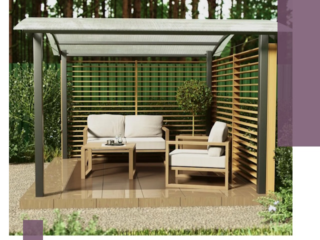 Навесы для дачи в Новоуральске: изготовление, монтаж и демонтаж