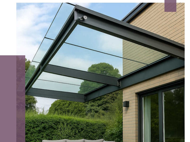 Стеклянные навесы и козырьки в Новоуральске от 12250 руб.