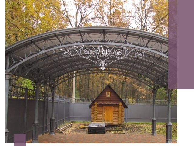 Кованые навесы премиум-класса под заказ в Новоуральске