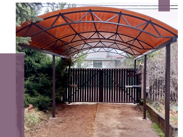 Арочные навесы в Новоуральске от 12709 руб. — изготовление и монтаж | ПРОЛЁТ-Нву