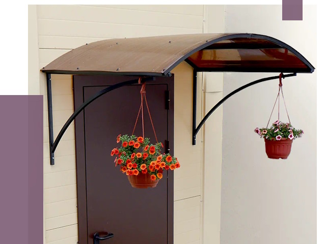 Козырьки над входом в Новоуральске от 14802 руб.  | ПРОЛЁТ-Нву