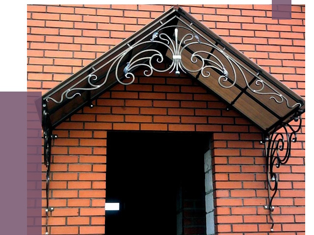 Металлические козырьки в Новоуральске от 10667 руб. 