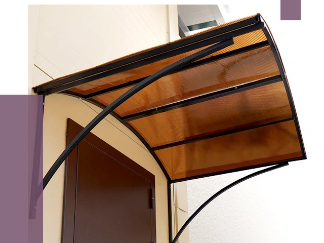 Недорогие козырьки в Новоуральске от 7574 руб.  | ПРОЛЁТ-Нву