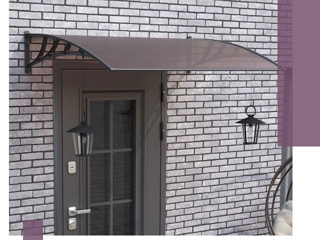 Недорогие козырьки и навесы под ключ в Новоуральске