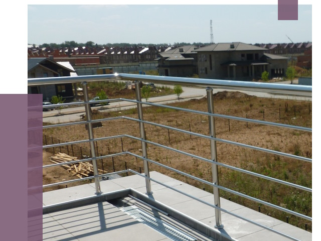 Парапеты из нержавеющей стали в Новоуральске от 7962 руб. за м² | ПРОЛЁТ-Нву