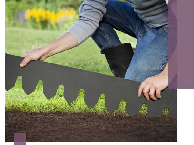 Металлические бордюры для газона в Новоуральске — изготовление и монтаж