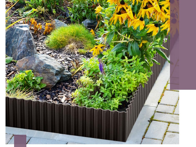 Металлические бордюры для клумб в Новоуральске — производство и монтаж